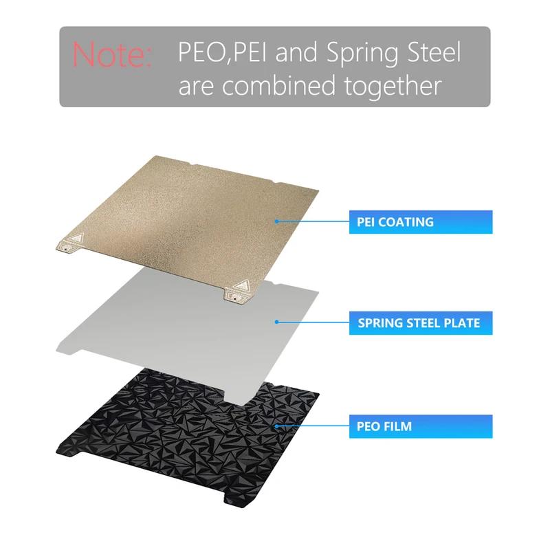 For Creality K1/K1C/K1 SE Build Plate Texture Pei Spring Steel 310x315mm K1 Max PEO Sheet 235x235 For Ender 3 KE/Ender3 V3 SE