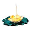 Ceramic Lotuses Incenses Burners for Stick/Coil/Cone Flower Insence Stick Holders Detachable Ashes Catcher Home Decors