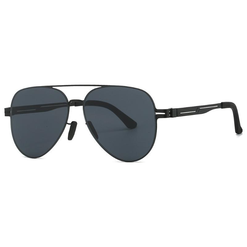 Classic Big Frame Pilot Sun Glasses Fashion Gradient Sunglasses For Men Design Anti-Reflective Uv400