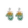 Festive Christmas Tree, Snowflake, Star & Glove Acrylic Earrings for Women