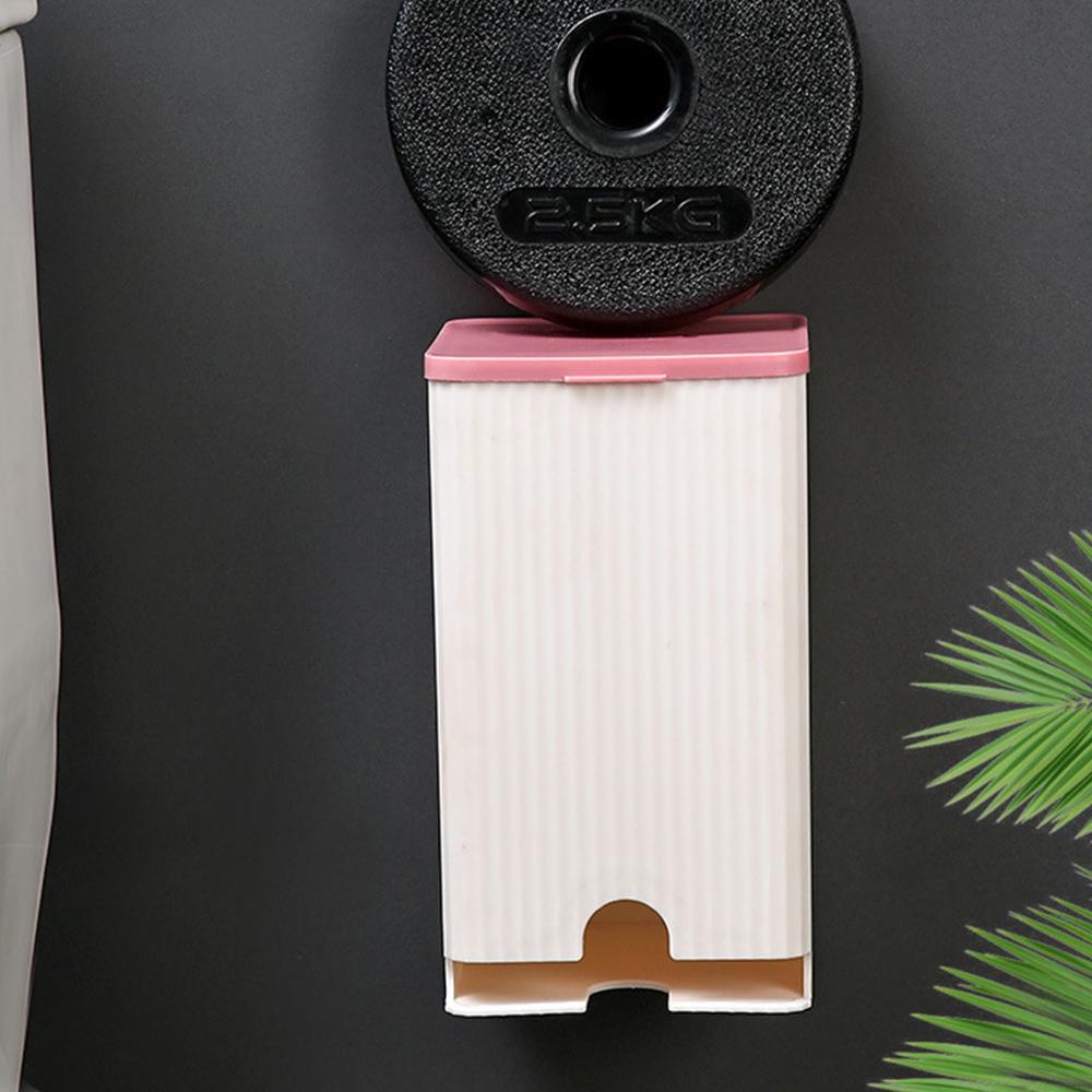 1 Stück Taschentuchbox Aufbewahrungsbox Organizerbox Damenbindenhalter Badezimmerzubehör Klappdeckel Staubdicht Organizadores