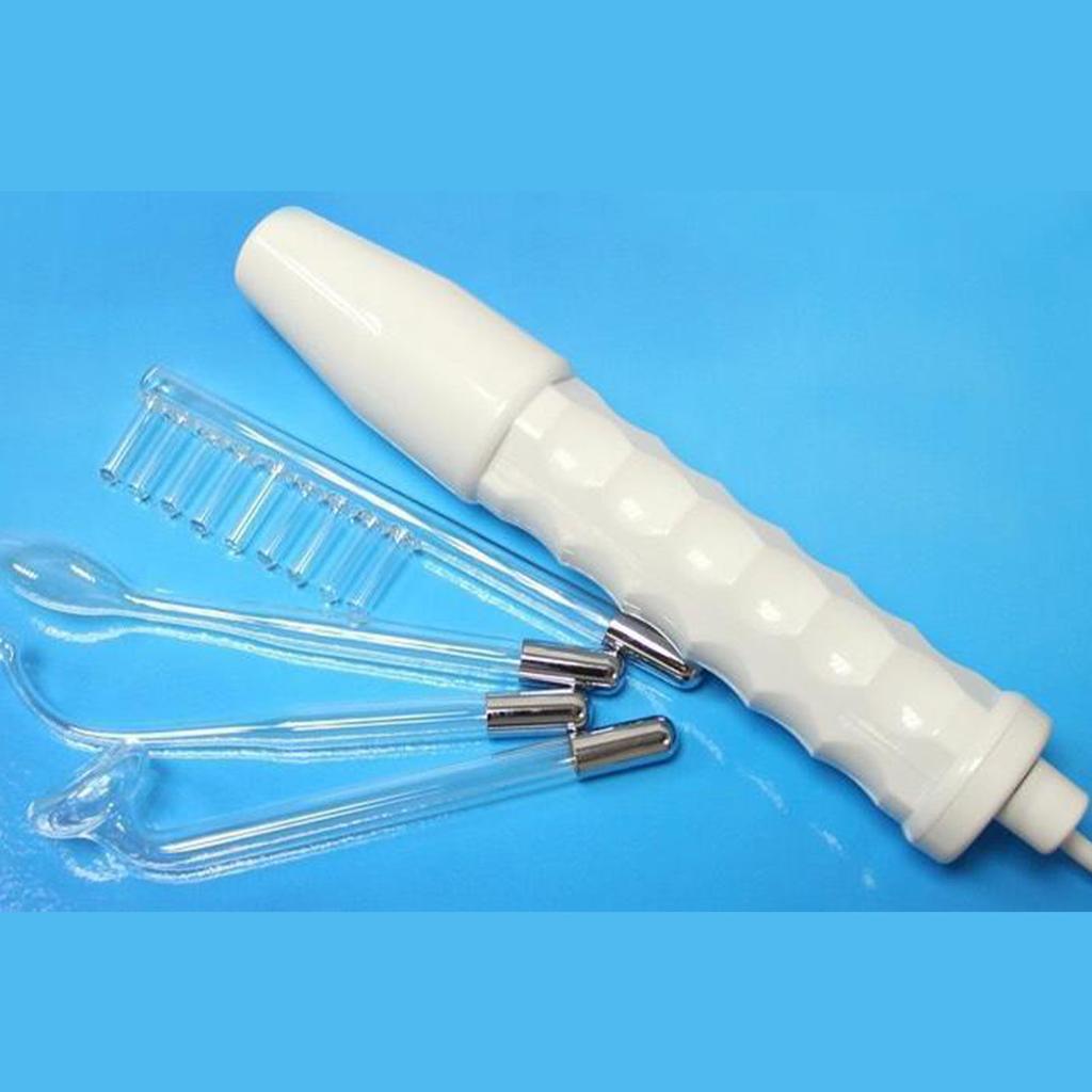 Skin Therapy Wand High Frequency 4PCS Comb Tube Mite Removal Acne Treatment Facial Machine for Facial Care