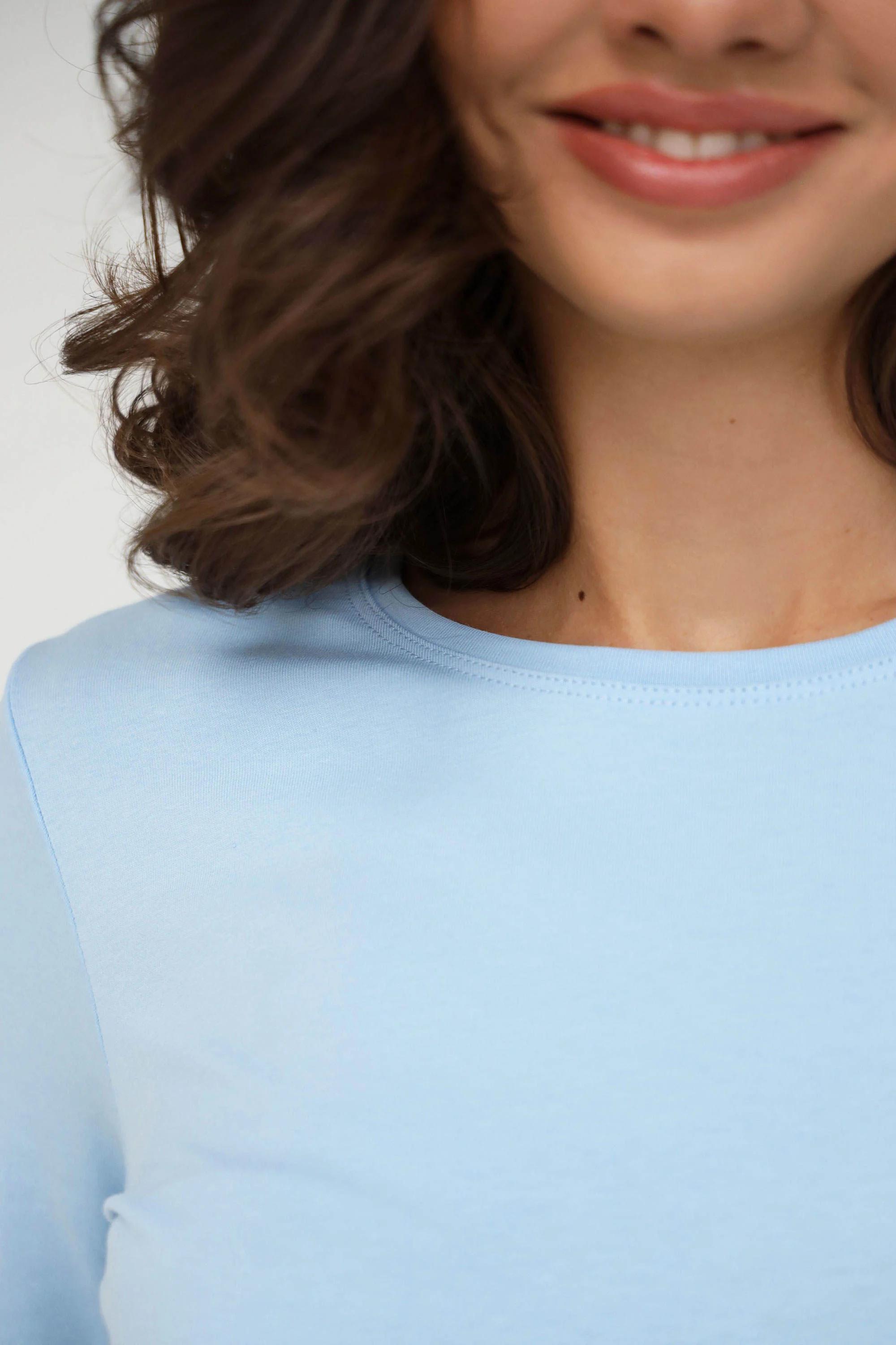 

Жіночий лонгслів German Volf (89693) 44(M) французький небо синє кольору