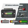 Golf Cart Battery Meter Leads Acid Voltages Indicator with LED Display Waterproof Battery Monitor Voltages Display