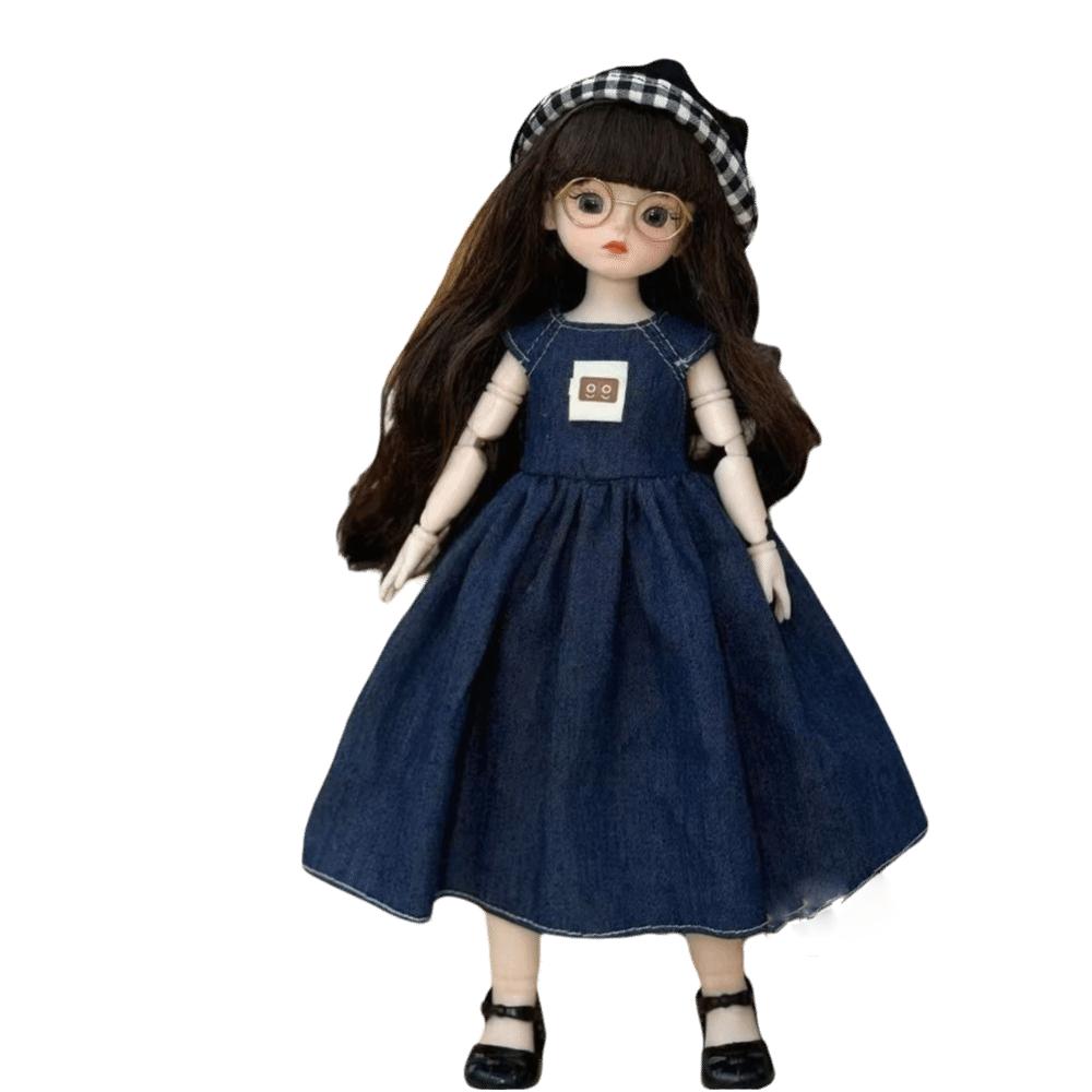 

1 Set Attractive Eyes 30cm Bjd Doll with Clothes 30cm Princess Makeup Ball Joint Doll Children style 9