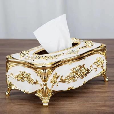 European Tissue Box High-end El Restaurant Napkin Extraction Box Kitchen and Living Room Tabletop Tissue Storage Box Moai