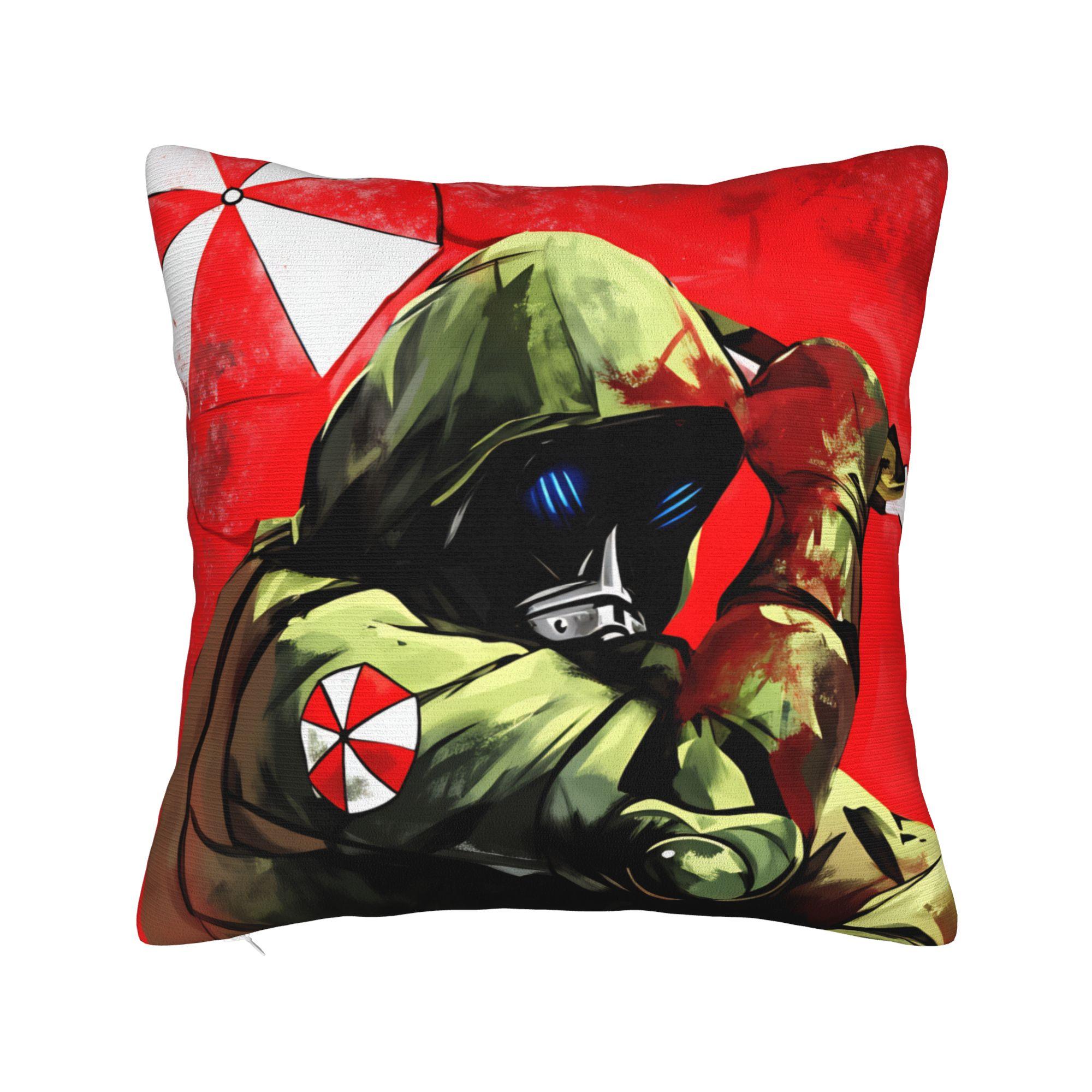 Игровые R-Resident E-Evil U-Umbrella Наволочки Удобная Наволочка Для Офиса Машины Домашнего Декора Ретро Модные Наволочки 40x40cm