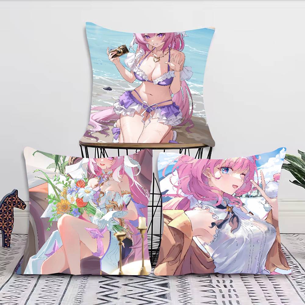 Hübsches heißes Mädchen Elysia Kissenbezug Kissenbezug Dekor Zuhause Sofawurfkissenbezüge Camping Kissenbezug Dekorationen