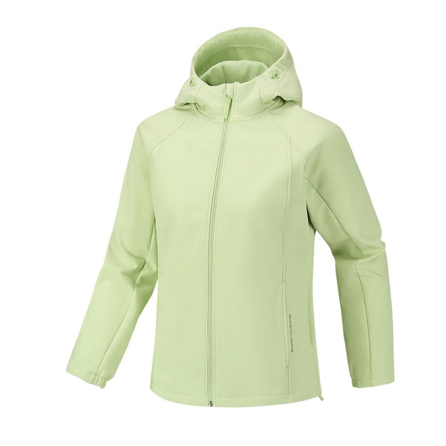 Skechers Basic Sports Woven Hooded Comfortable Warm Jacket Women jackets P126W001-0420 M