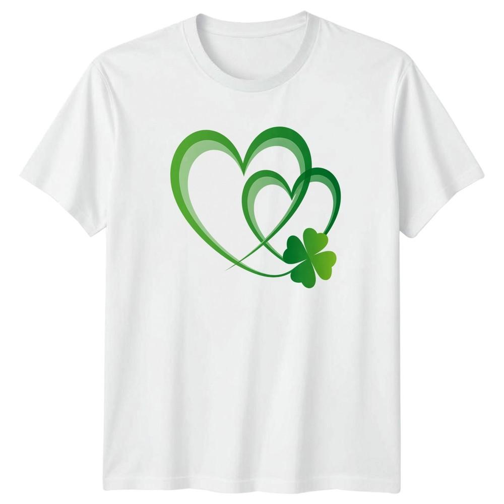 Irish Luck And Love Hearts TShirt St Patricks Day Gift For Him And Her