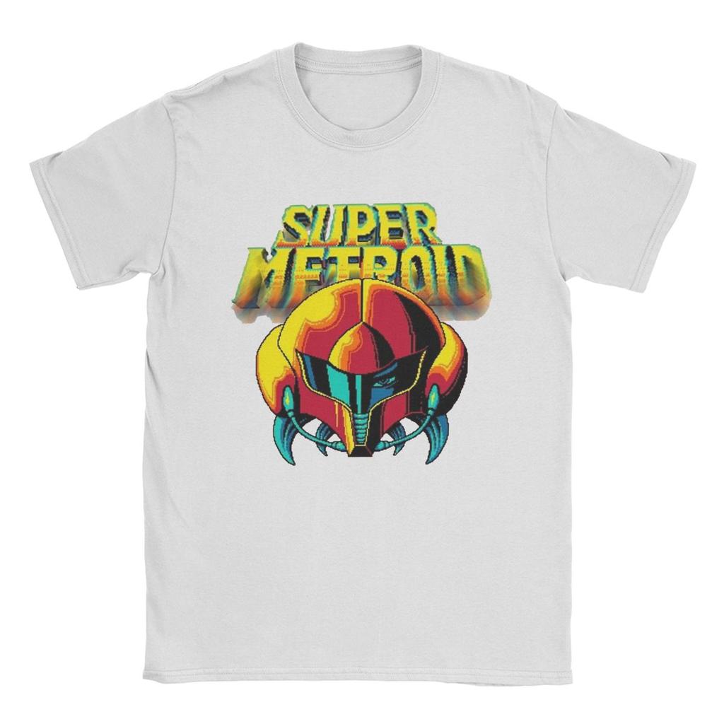 Summer Metroid Dread Retro Samus Graphic Men Women's T Shirts Apparel Awesome Tees T-Shirt Cotton All Seasons Clothes