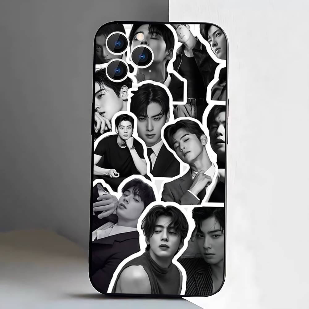 Cha E-EunWoo Phone Case For iPhone 17,16,15,14,13,12,11,Pro,XS,Max,XR,Plus,E,SE4,Mini Black Soft Cover