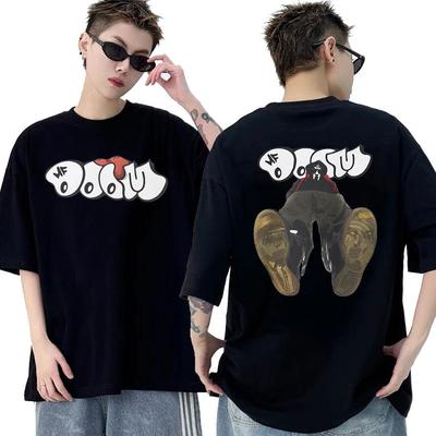 Camisetas Gráficas de Rapero Mf Doom Madvillainy Camiseta de Álbum de Música Metal Hombres Mujeres Punk Vintage Sobredimensionada Algodón Camiseta Streetwear