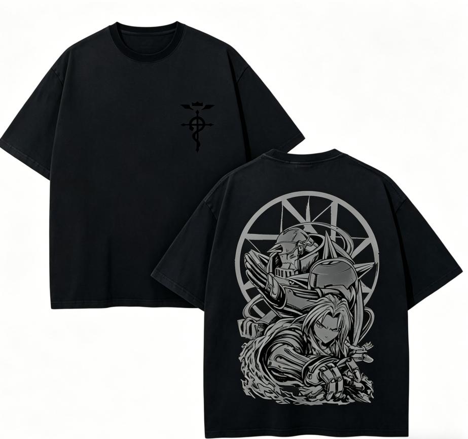 Fullmetal Alchemist Anime Lover T shirt Year round clothing personality Clothes Plus Size Unisex New Model Couples high quality soft