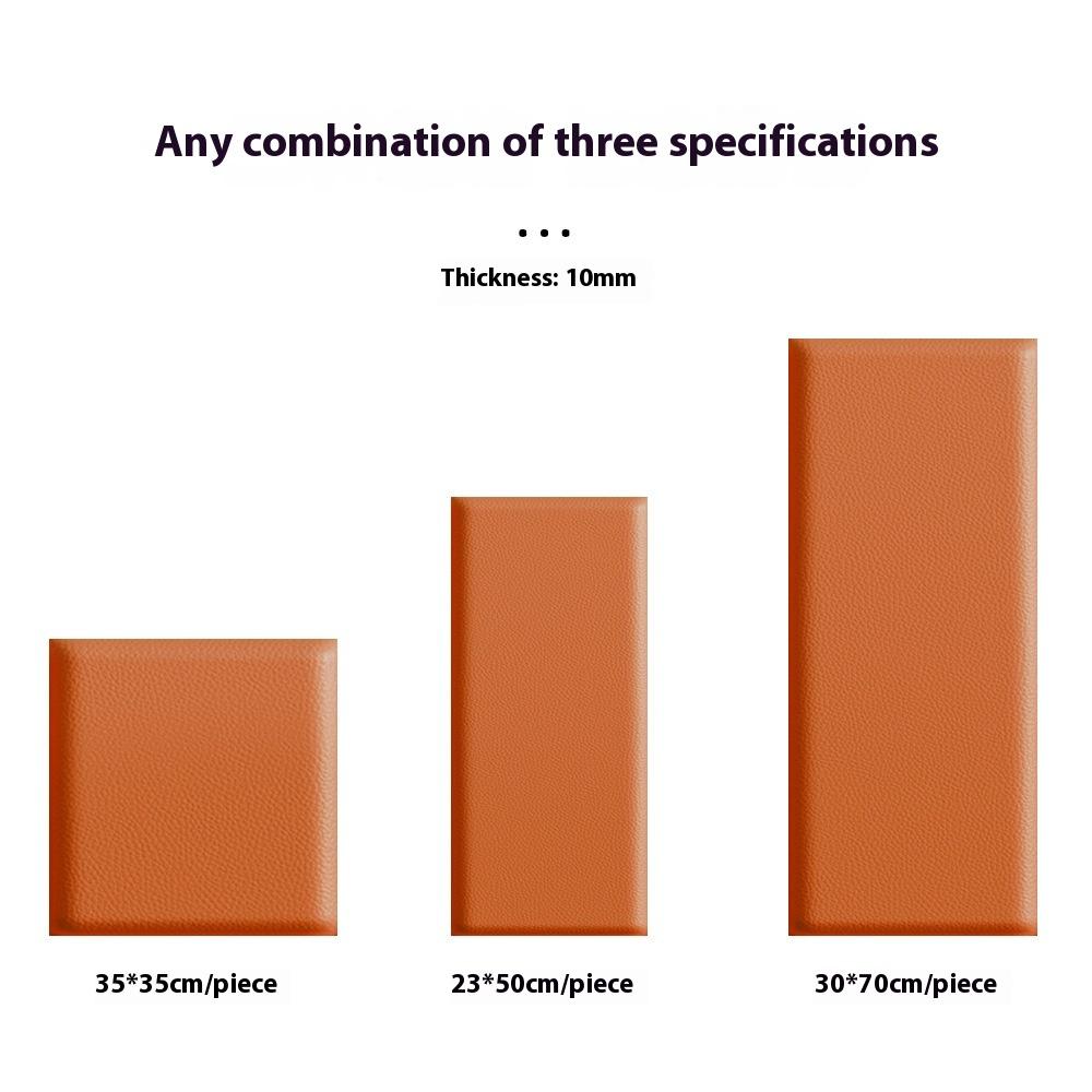 New DIY 3D Wall Mounted Headboard Soundproof Wall Panels Upholstered Anti Collision Bedside Tatami Soft