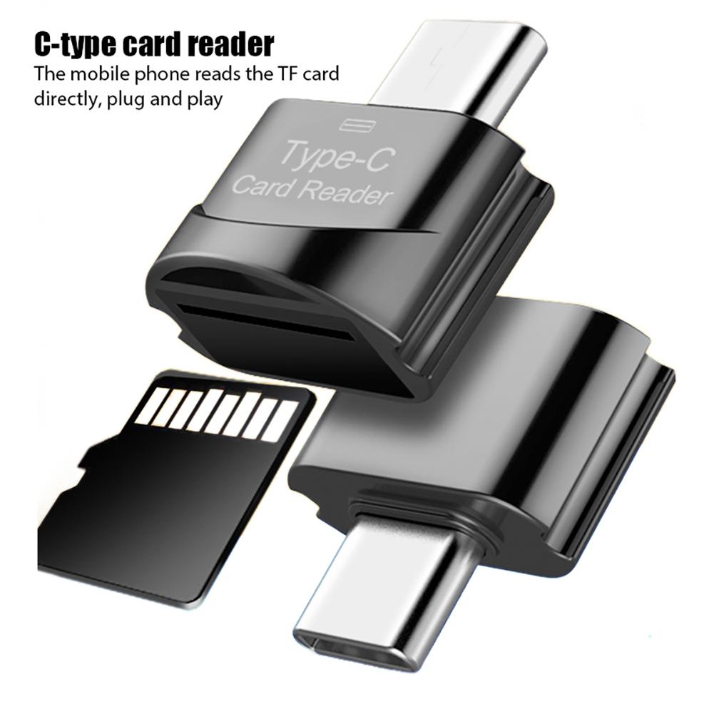 Type-c / Android Micro Usb Interface Smart Adapter Card Reader Mobile Phone Tablet External Transfer Tf Card Reader