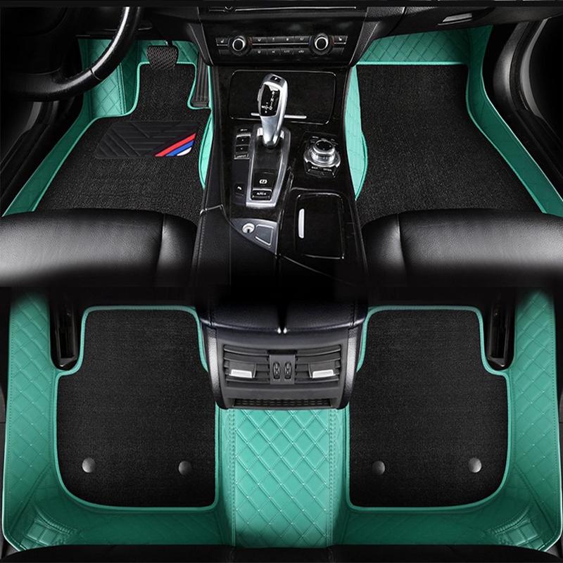 For VW GOLF 6 7 8 Auto New Models Double layer 5D Custom Car Floor Mats Carpets Foot liners car Accessories