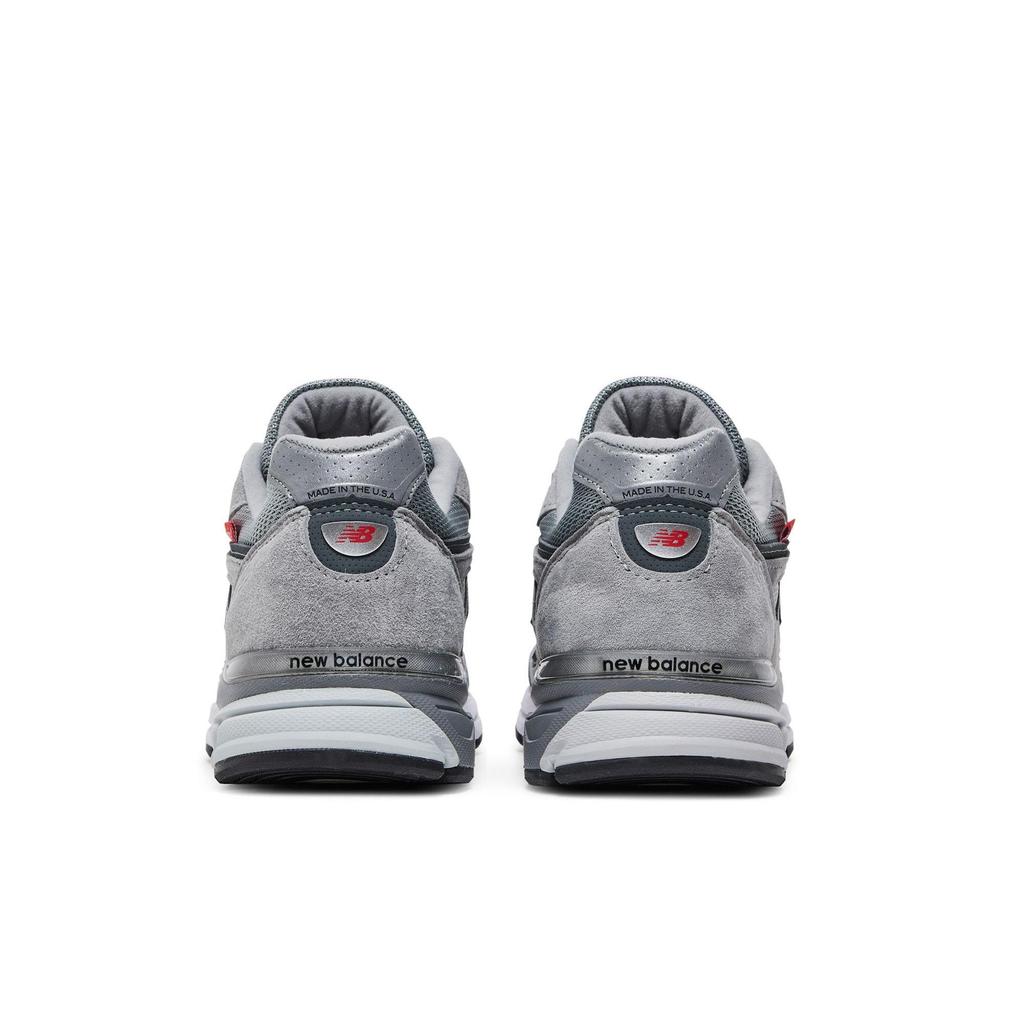 New Balance 990v4 Made In USA 'Red Label - Grey' (Unisex) Grey / Red Running Shoes M990VS4