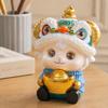 Cute Lion Dance Sheep Figurine Chinese Style Resin Ornament Wealth Zodiac Sheep Statue  New Year