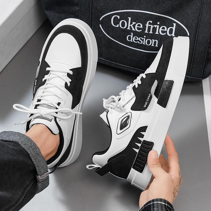 Men Shoes Sneakers Chunky Mens Casual Shoes Luxury Breathable Men Walking Shoes Trend Leather Shoes for Men Running Shoes Male Footwear