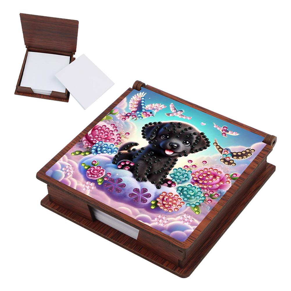 Holz 5D Diamant Malerei Set Notizbox Diamant Kunst Notizblock Box für Heim Büro Schulbedarf Weihnachtsgeschenke