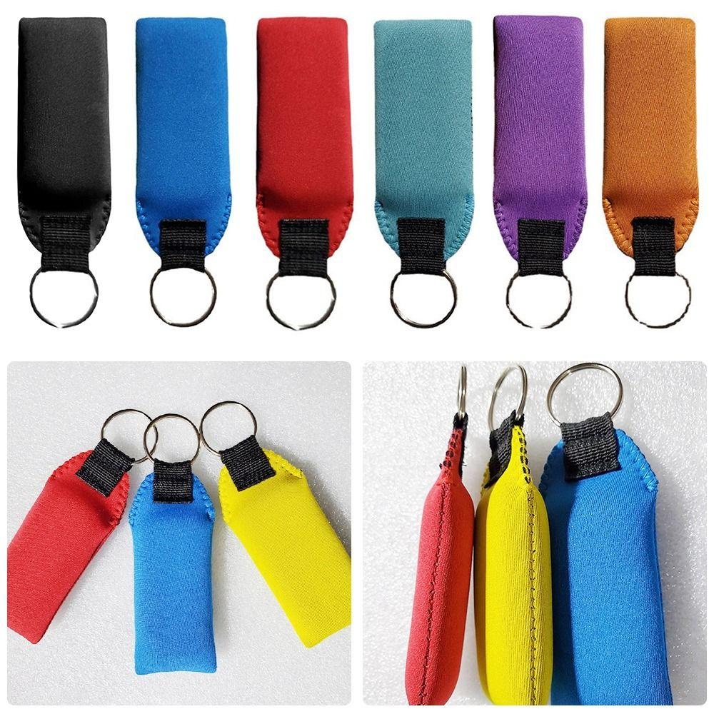 Colors Buoyancy Pendant for Swimming Float Key Ring Floating Keychain Buoyant Key Fob Boat Keychain