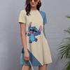 Fashion Printed Loose Women's Versatile Casual Crew Neck Casual Dresses
