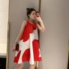 Vest Women's Summer Dress Sleeveless Round Neck Above The Knee  Home Dating Party Daily Wear