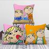 Cartoon Funny K-LOLA Cushion Cover Comfortable Soft Pillow Case for Sofa Living Room Home C-CHARLIE AND Decor Protective Covers