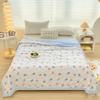 Cute Zoo Animals Print Quilt Bedspreads Children Adults Thin Comforter Summer Quilt Single Double Bed Air-Condition Bed Blanket
