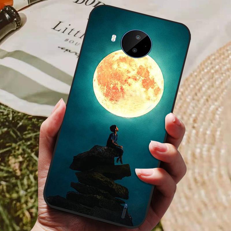 For Nokia C20 Case Soft TPU Silicone Cartoon Back Cover for Nokia C20 Plus Phone Cases TPU Black Bumper for NokiaC20 C 20 Plus