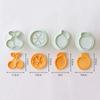 1/4PCS Sandwich Cookie Cutters Mold Valentine’s Day Love Stuffed Biscuit Stamp Dessert Pastry Hand Pressed Baking Mold Tools