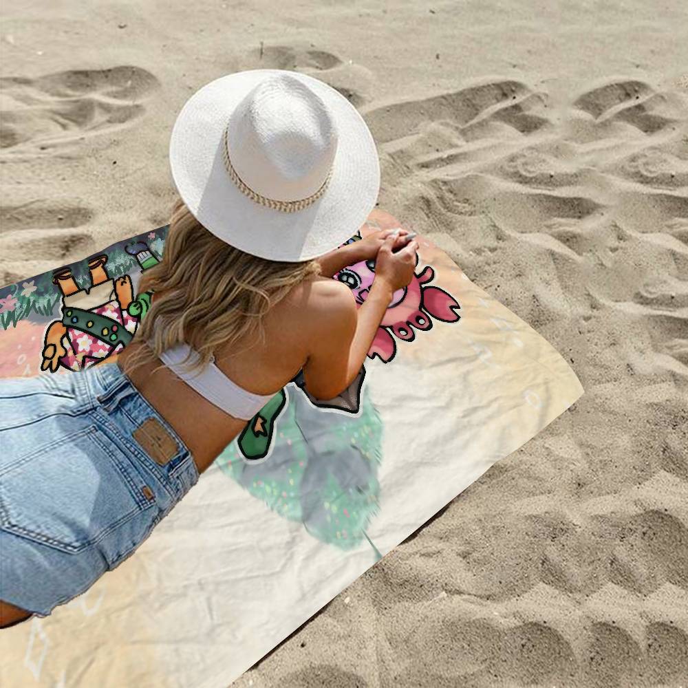 Popular Game Peak Microfiber Microfiber Printed Beach Towel Mountain Climbing Yoga Beach Swimming Running Absorbent Soft Towel