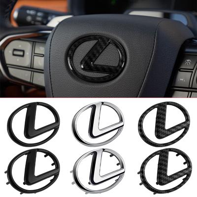 1pcs Car Steering Wheel Center Emblem Decoration Sticker For NX IS 250 RX GS UX RX300 RX350 CT200H GX460 ES LX Fsport GX