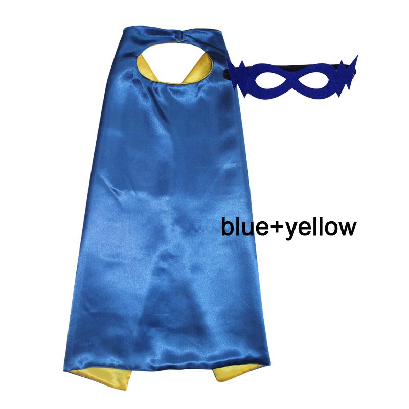Kids Superhero Capes Plain Satin Solid Capes Boys Girls Birthday Party Favor Anime Cosplay
