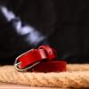 Ceinture en cuir femme brillante GRANDE PELLE Leather Belt 21439 Rouge