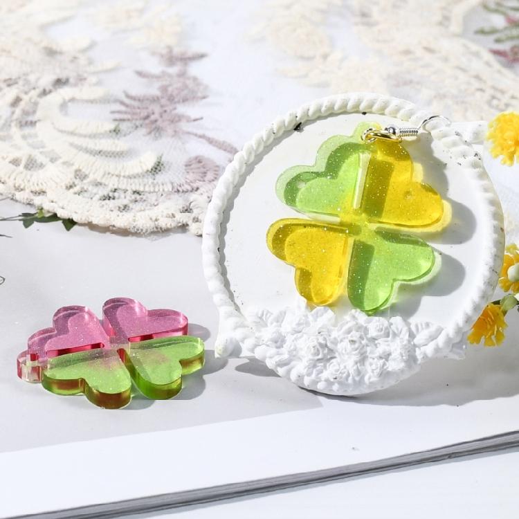 Blumenanhänger Silikonformen mit Loch Harzform für Schlüsselanhänger Ohrringherstellung Schmuck Silikonform für Epoxidharz