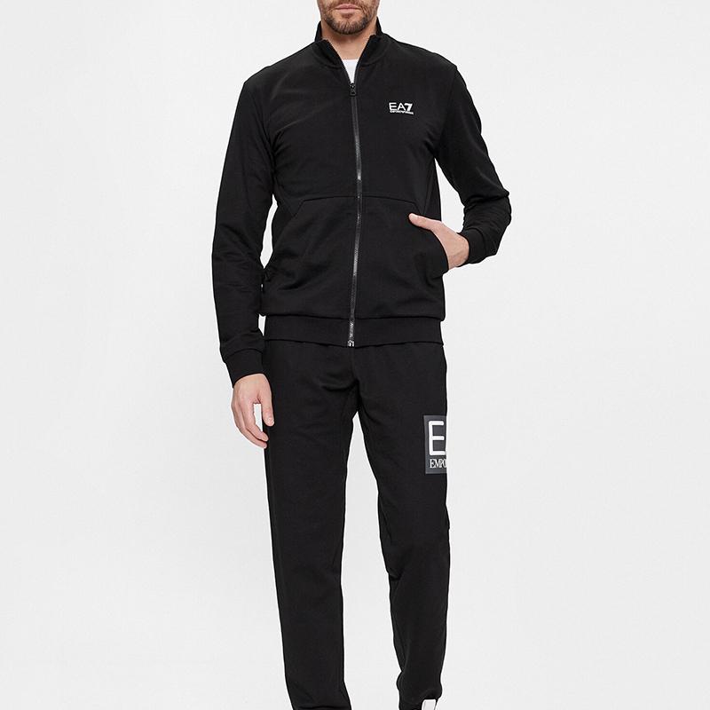 EA7 Emporio Armani bluza męska czarna ze stójką 3DPM61-PJ05Z-1200 XL
