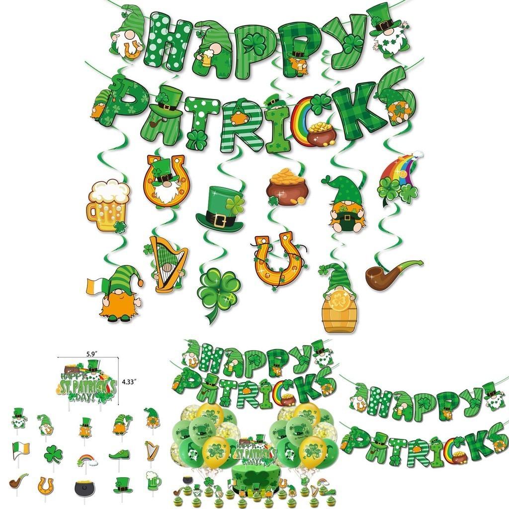 Irish St. Patrick's Day Decorations W/shamrock Ornaments Accessories
