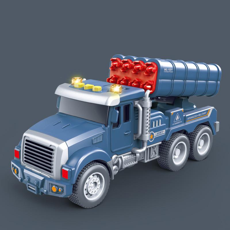 Multifunction Truck Mixer Inertia Vehicle Toy Sound Story Features Children Play