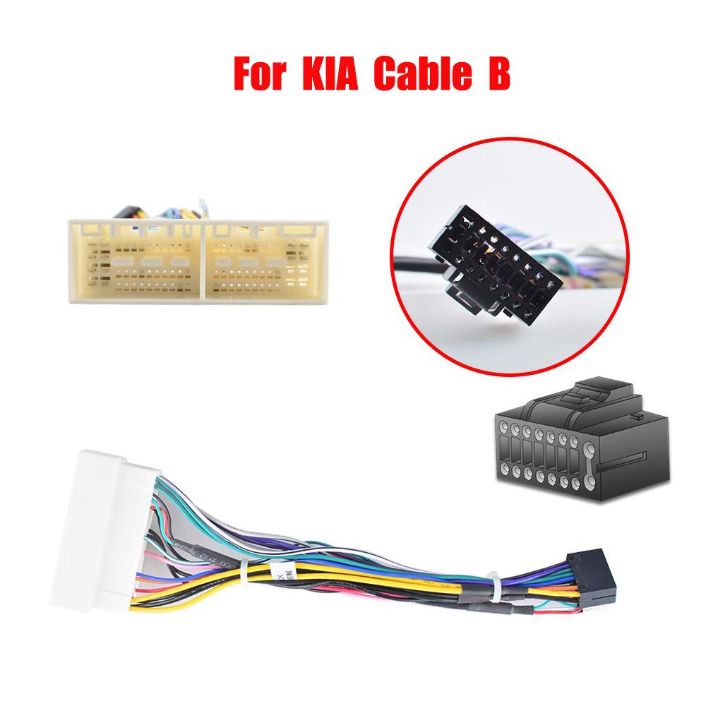 Universal Android Car Radio Wire Harness Power Cord for KIA Nissan Toyota SUZUKI Mitsubishi HONDA Ford Peugeot 2008