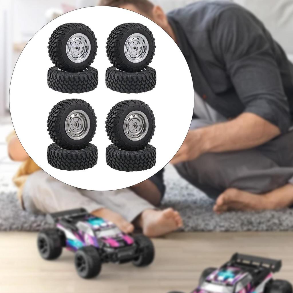 RC Car Tires High Elastic Rubber Wheel Accessory for MN99S MN82 MN168 Off Road Crawler 1