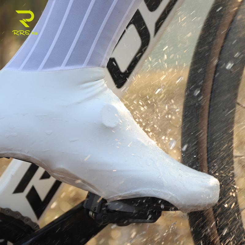 RRSkit Cycling Aerodynamic Shoe Covers Lightweight TPU Anti-Slip Waterproof Windproof Bicycle Woven Pneumatic Shoe Covers