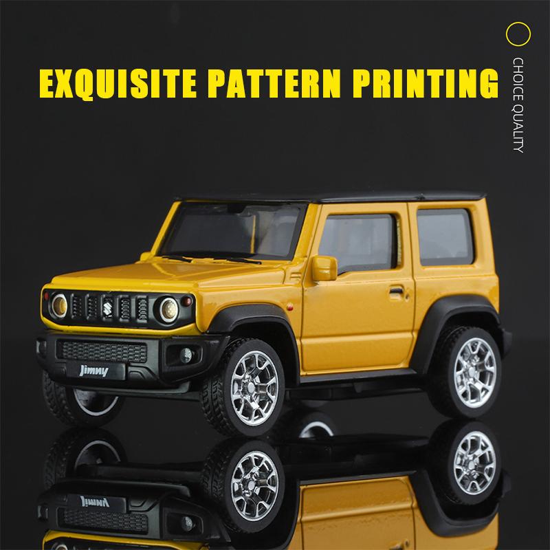 1:34 Scale SUZUKI Jimny SUV Alloy Car Model Diecasts Off-Road Pull Back Collect Kid Toy Birthday Gift Fast Furious Stylish Colle