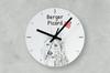 Picardy Sheepdog, Berger Picard – Wall clock with a dog, shelf clock with a print | Art-Dog