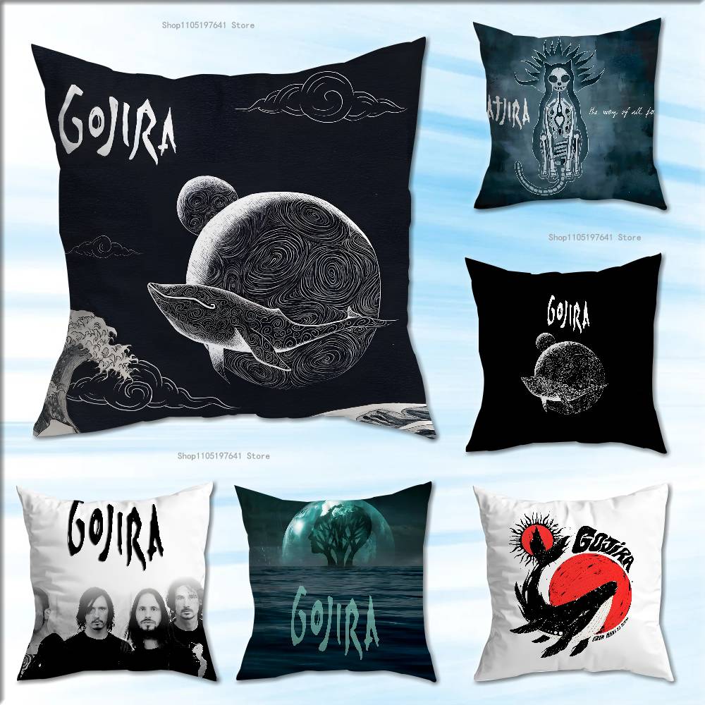 Band G-Gojiras Pillow Case Cute Cartoon Anime Peripheralsbedroom Sofa Decorative Cushion Cover Soft Cushion Cover