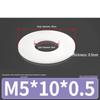 Rondella Piana Isolante in Gomma Nylon Plastica Ultra-Sottile, M3-M24