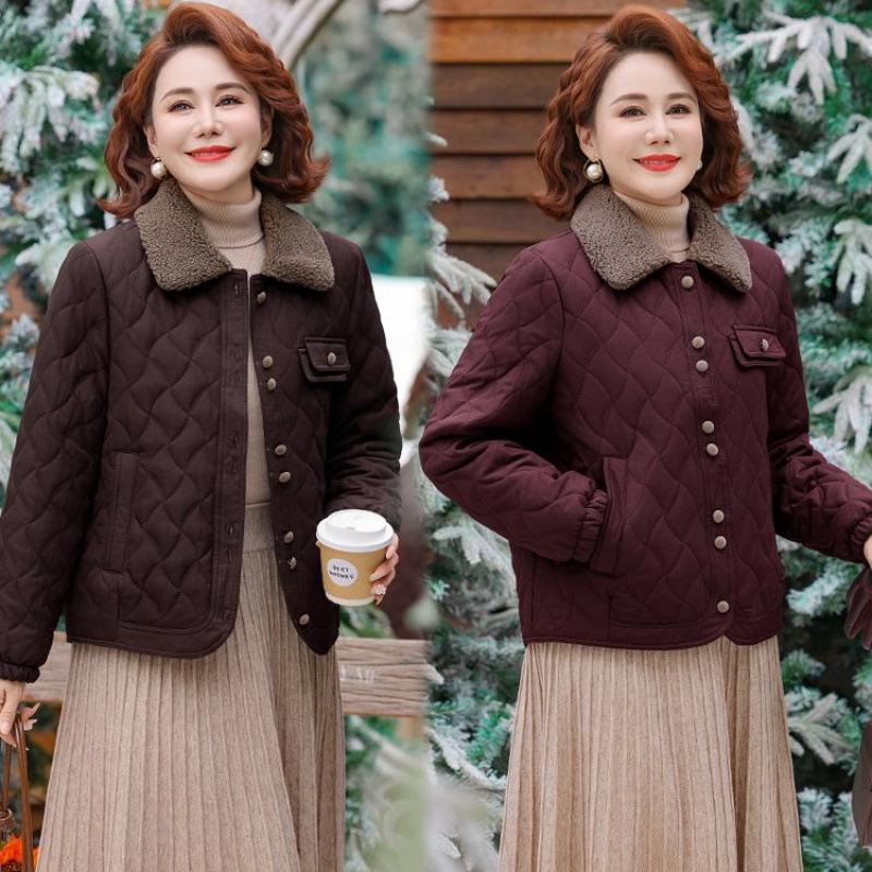 Autumn and winter new short cotton-padded jacket women's warm cotton-padded jacket women