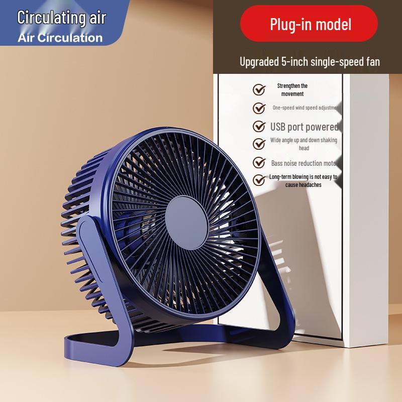 Compact USB Desktop Fan: 5", 6", and 8" Sizes. Silent, High-Wind Power. Ideal for Office Use.