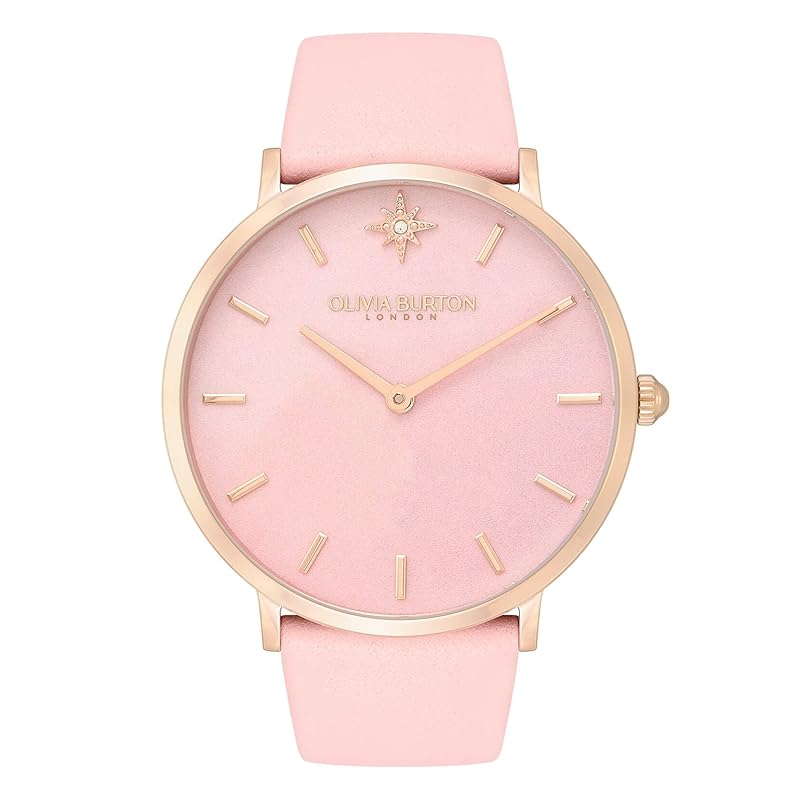 

Authorized distributor [OLIVIA BURTON] olivia burton clock watch ladies Celestial 40mm fake rose quartz & carnation leather strap watch